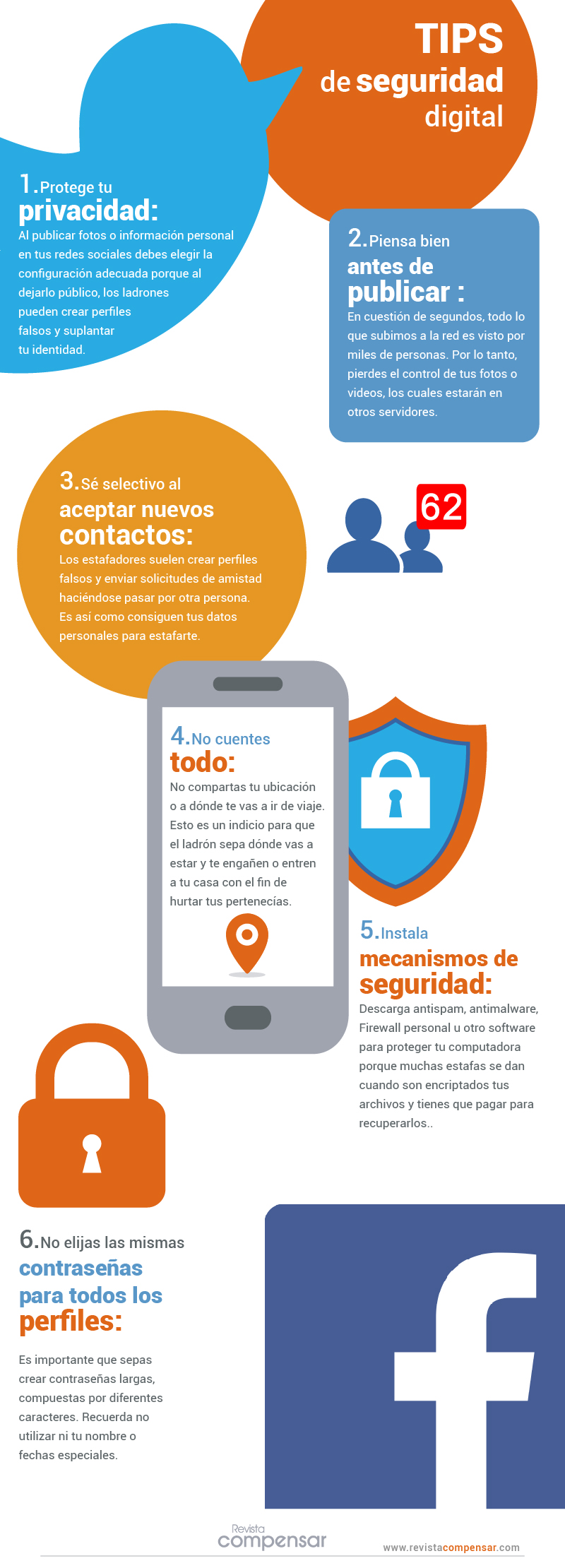 6 Pasos Para La Seguridad En Redes Sociales Infografi 9560