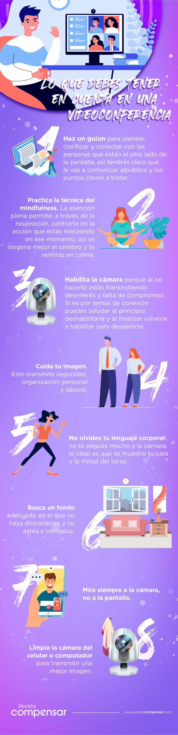 Consejos que debes tener en cuenta para una videoconferencia 