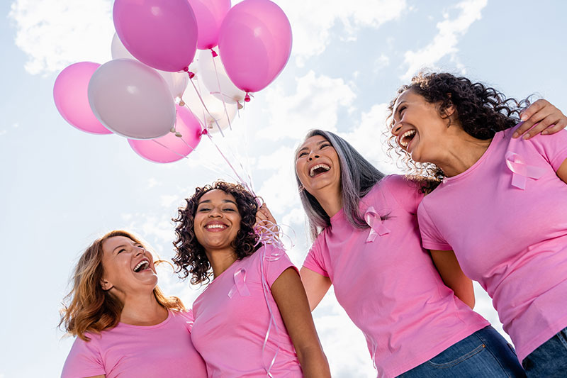 mujeres campaña cáncer de mama